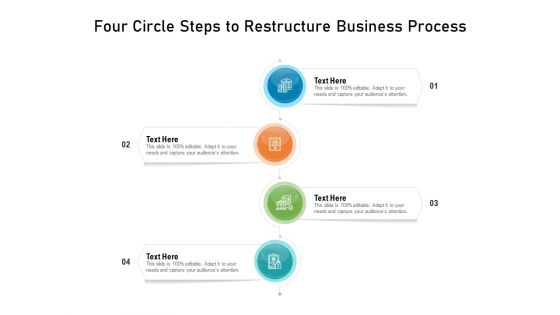 Four Circle Steps To Restructure Business Process Ppt PowerPoint Presentation Gallery Format Ideas PDF