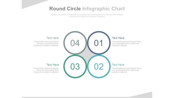 Four Circles For Supply Chain Management Powerpoint Template