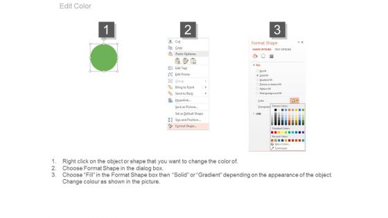 Four Circles With Icons For Business Vision Powerpoint Slides