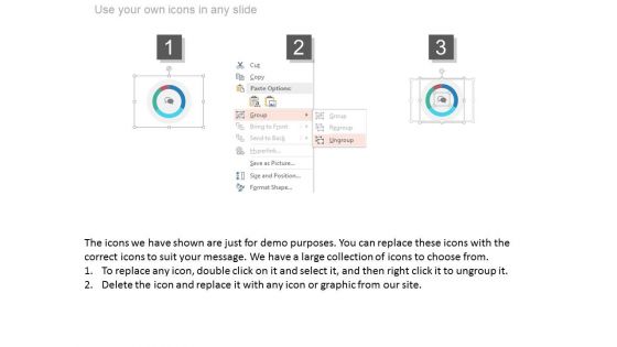 Four Circles With Social Communication Icons Powerpoint Slides