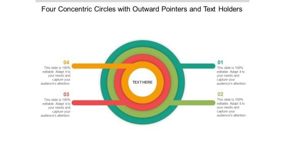 Four Concentric Circles With Outward Pointers And Text Holders Ppt Powerpoint Presentation Model Objects Four Concentric Circles With Outward Pointers And Text Holders Ppt Powerpoint Presentation Model Objects