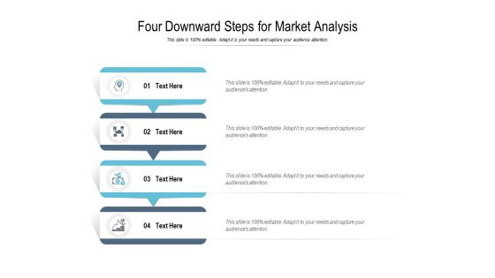 Four Downward Steps For Market Analysis Ppt PowerPoint Presentation Icon Portrait