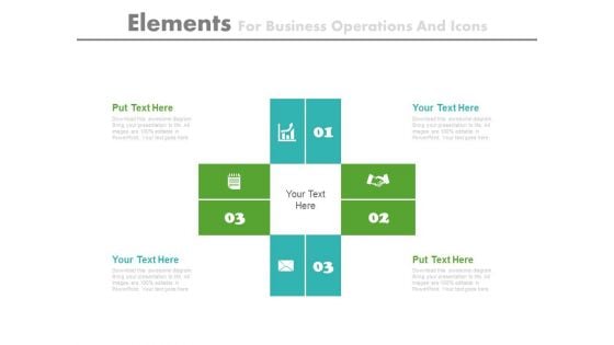 Four Elements For Strategic Marketing Plan Powerpoint Template