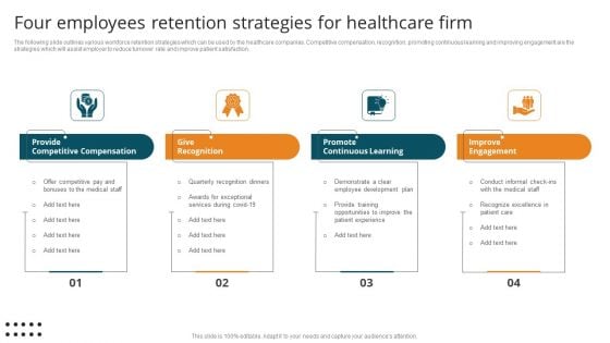 Four Employees Retention Strategies For Healthcare Firm Download PDF Four Employees Retention Strategies For Healthcare Firm Download PDF