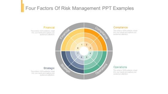 Four Factors Of Risk Management Ppt Examples