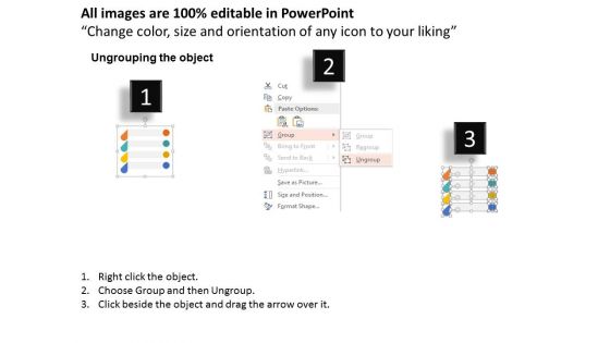 Four Global Business Process Icons Powerpoint Templates