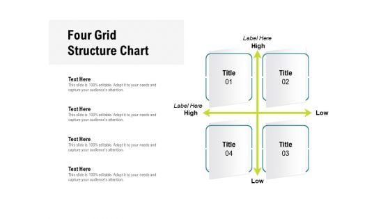 Four Grid Structure Chart Ppt PowerPoint Presentation Model Graphics Download