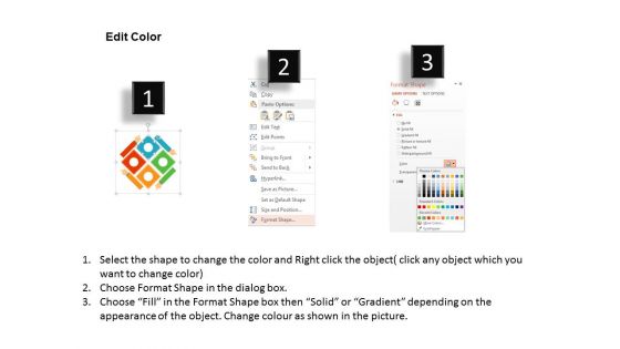 Four Hands With Squares And Icons Powerpoint Template