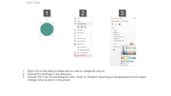 Four Icons For Business Vision Powerpoint Slides