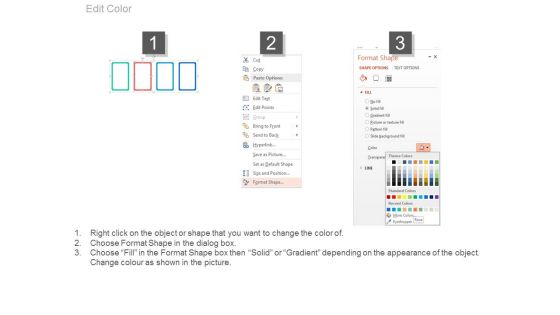 Four Icons For Global Business Communication Powerpoint Template