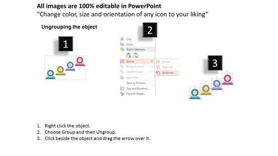 Four Icons Of Team Communication Powerpoint Templates