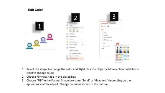 Four Icons Of Team Communication Powerpoint Templates