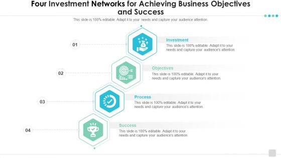 Four Investment Networks For Achieving Business Objectives And Success Ideas PDF