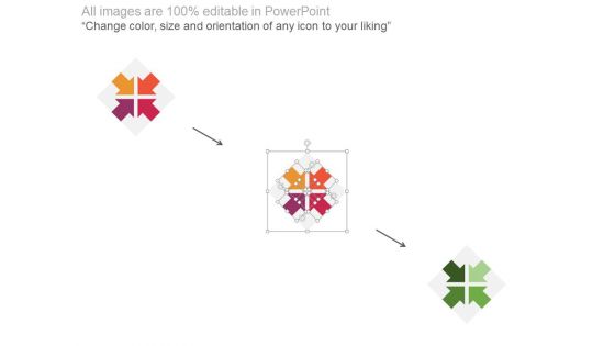 Four Inward Arrows With Icons Powerpoint Template