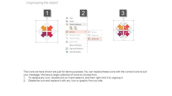 Four Inward Arrows With Icons Powerpoint Template