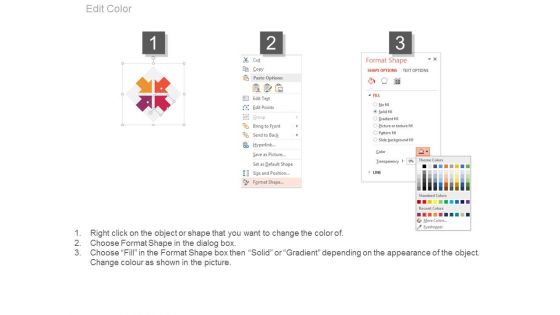 Four Inward Arrows With Icons Powerpoint Template