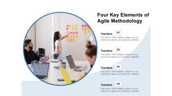 Four Key Elements Of Agile Methodology Ppt PowerPoint Presentation File Master Slide PDF