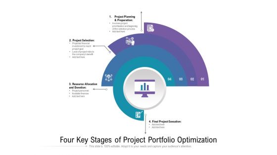 Four Key Stages Of Project Portfolio Optimization Ppt PowerPoint Presentation Gallery Infographic Template PDF Four Key Stages Of Project Portfolio Optimization Ppt PowerPoint Presentation Gallery Infographic Template PDF
