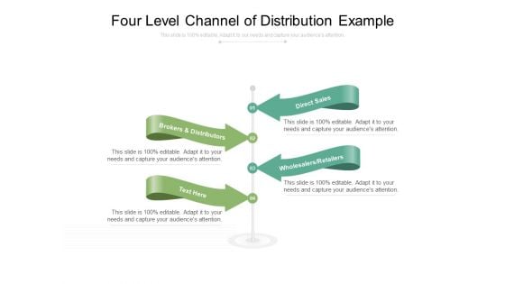 Four Level Channel Of Distribution Example Ppt PowerPoint Presentation Infographics Gridlines PDF