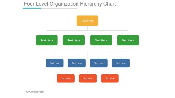 Four Level Organization Hierarchy Chart Ppt PowerPoint Presentation Clipart