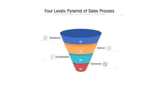four levels pyramid of sales process ppt powerpoint presentation summary guidelines pdf