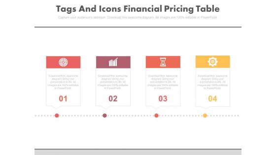 Four Linear Steps And Icons Powerpoint Slides