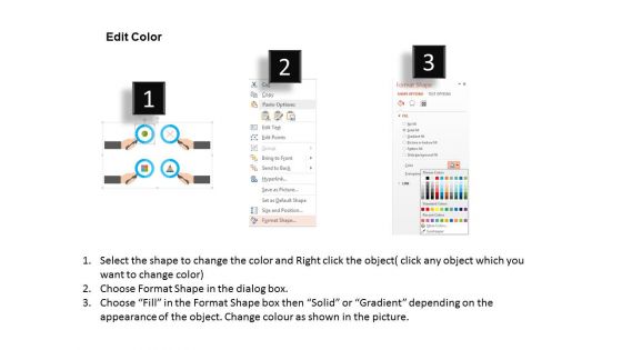 Four Magnifier With Chain Pie Chart Puzzle And Pyramid Icons Powerpoint Templates