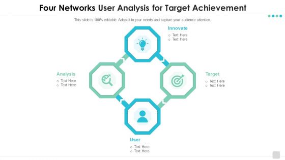 Four Networks User Analysis For Target Achievement Background PDF