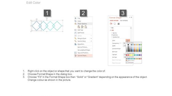 Four Overlapping Steps With Icons Powerpoint Template