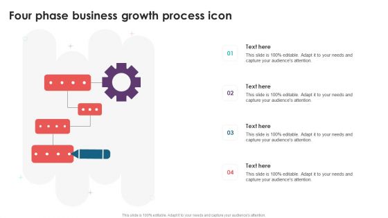 Four Phase Business Growth Process Icon Themes PDF