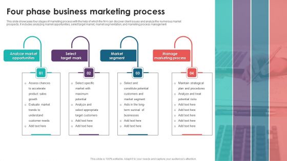 Four Phase Business Marketing Process Brochure PDF Four Phase Business Marketing Process Brochure PDF
