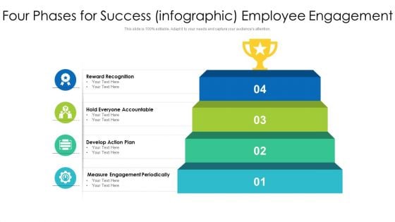 Four Phases For Success Infographic Employee Engagement Ppt PowerPoint Presentation File Slide Portrait PDF