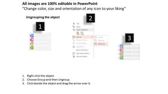 Four Pie Charts With Business Icons Powerpoint Templates