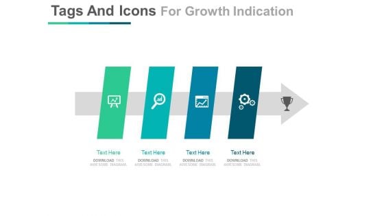 Four Points Diagram For Meeting Goals Powerpoint Slides