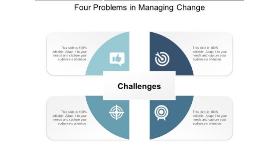 Four Problems In Managing Change Ppt PowerPoint Presentation Layouts Themes