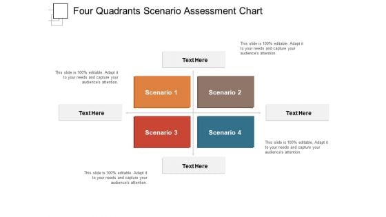 Four Quadrants Scenario Assessment Chart Ppt PowerPoint Presentation Professional Visual Aids PDF