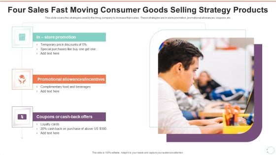 Four Sales Fast Moving Consumer Goods Selling Strategy Products Professional PDF