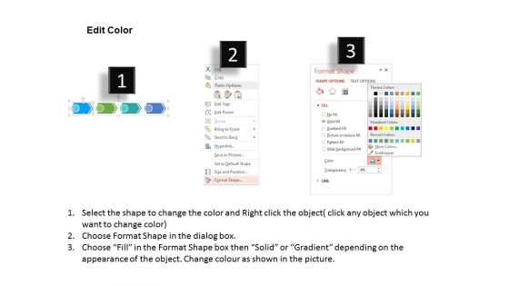 Four Staged Arrow Tags And Icons Powerpoint Template