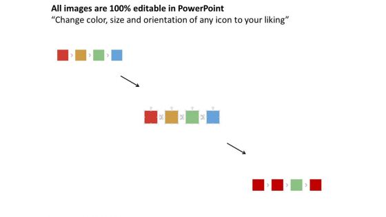 Four Staged Business Cubes And Icons Diagram Powerpoint Template