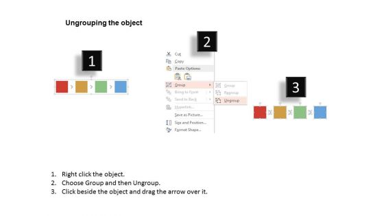 Four Staged Business Cubes And Icons Diagram Powerpoint Template