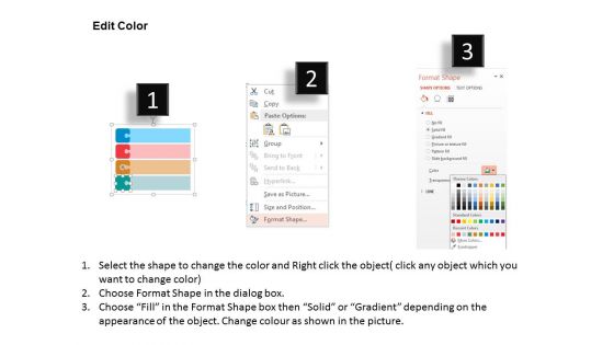 Four Staged Colored Tags And Finance Icons Powerpoint Template