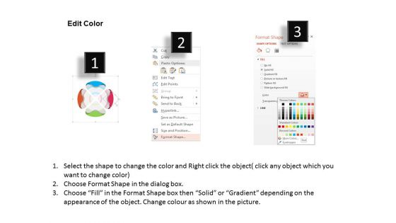 Four Staged Process Chart With Business Icons Powerpoint Templates