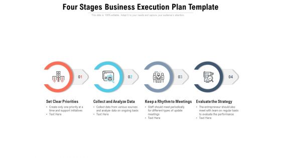 Four Stages Business Execution Plan Template Ppt PowerPoint Presentation Icon Show