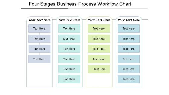 Four Stages Business Process Workflow Chart Ppt PowerPoint Presentation File Format Ideas PDF