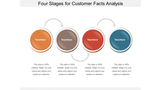 Four Stages For Customer Facts Analysis Ppt PowerPoint Presentation Outline Influencers PDF