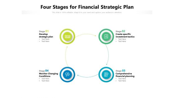 Four Stages For Financial Strategic Plan Ppt PowerPoint Presentation Pictures Examples PDF