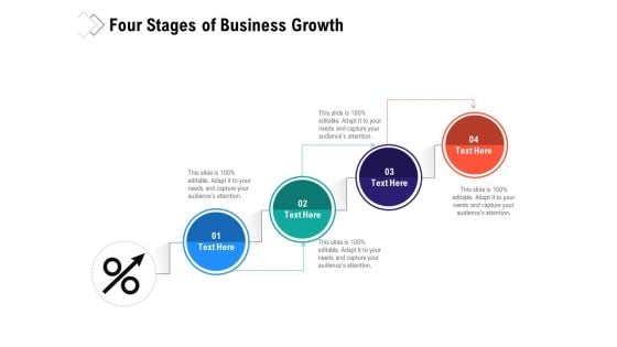 Four Stages Of Business Growth Ppt PowerPoint Presentation Icon Show PDF