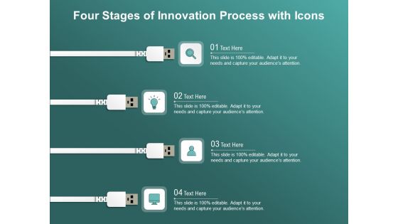 Four Stages Of Innovation Process With Icons Ppt PowerPoint Presentation Gallery Sample PDF