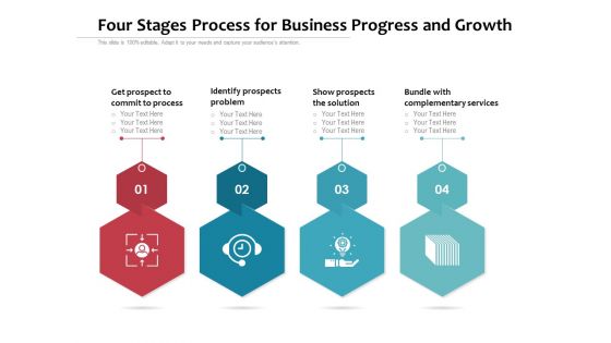 Four Stages Process For Business Progress And Growth Ppt PowerPoint Presentation Inspiration Background Designs PDF