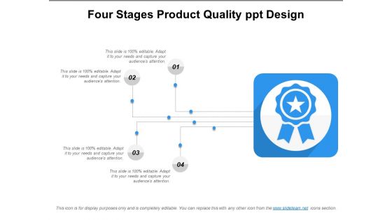 Four Stages Product Quality Ppt Design Ppt PowerPoint Presentation Styles Template PDF